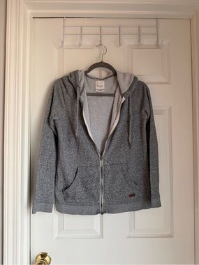 Roxy Gray Full Zip Hoodie Women’s Size Medium